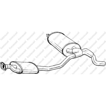 Silencieux central 281-827 Bosal