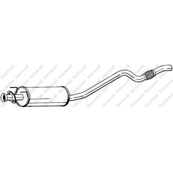 Silencieux central 282-433 Bosal