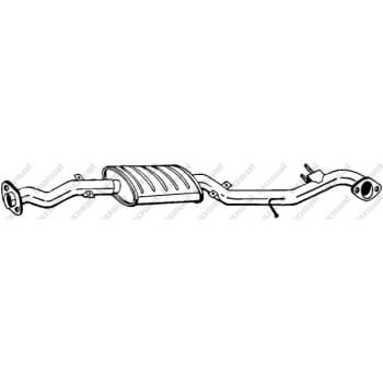 Silencieux central 282-961 Bosal