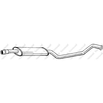 Silencieux central 283-695 Bosal