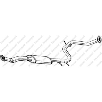 Silencieux central 283-767 Bosal