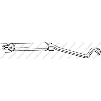 Silencieux central 284-331 Bosal