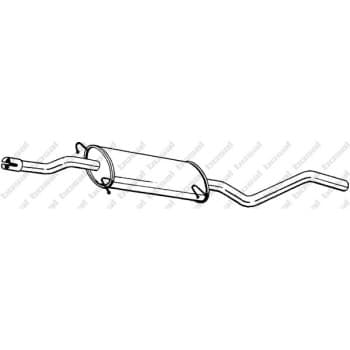 Silencieux central 284-431 Bosal