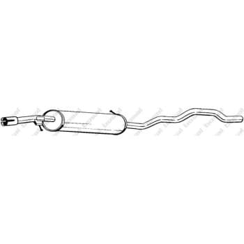Silencieux central 285-327 Bosal