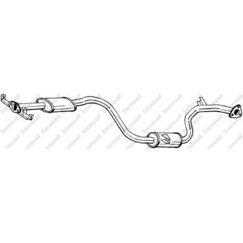 Silencieux central 285-377 Bosal