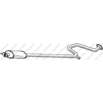 Silencieux central 285-391 Bosal