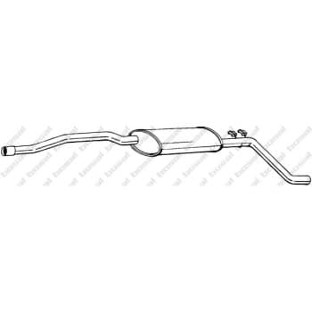 Silencieux central 285-551 Bosal