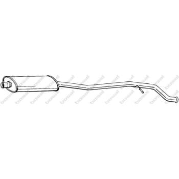 Silencieux central 286-077 Bosal