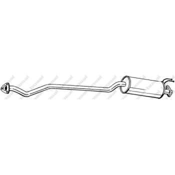 Silencieux central 286-395 Bosal