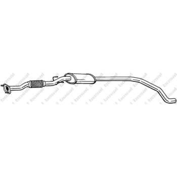 Silencieux central 289-037 Bosal