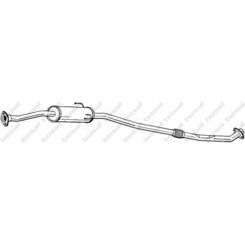 Silencieux central 289-415 Bosal
