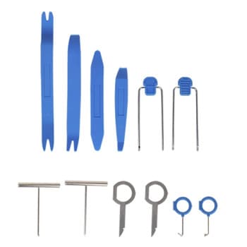 Kit de clé de démontage radio 12 pièces
