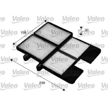 Filtre, air de l'habitacle CLIMFILTER COMFORT 715572 Valeo