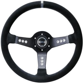 Volant Sport universel &#39;L777 Piuma&#39; de Sparco - Alcantara Noir - Diamètre 350mm