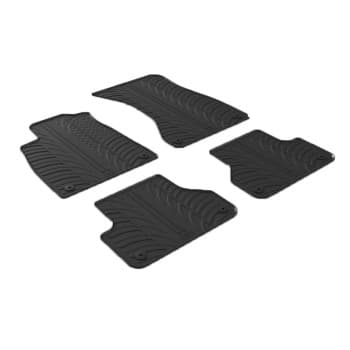 Tapis en caoutchouc pour Audi A4 11/2015- (T-Design 4 pièces)