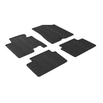 Tapis en caoutchouc adaptés pour Hyundai i30 / Kia Cee'd 9/2015- (T-Design 4 pièces)