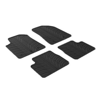 Tapis en caoutchouc pour Alfa Romeo Giulietta 2014- (T-Design 4 pièces)