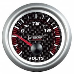 Simoni Racing Analog Instrument - voltmètre - 52mm - Carbone