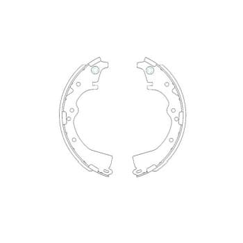 Jeu de mâchoires de frein KBS-9908 Kavo parts