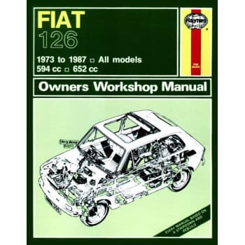Haynes Manuel d'atelier Fiat 126 (1973-1987) réimpression classique