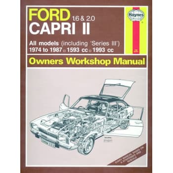 Haynes Manuel d’atelier Ford Capri II (& III) 1.6 & 2.0 (1974-1987) classique réimpression