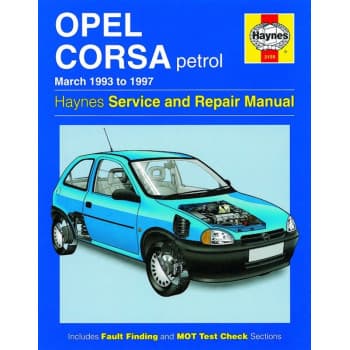 Haynes Workshop manual Opel Corsa Essence (1993-1997)