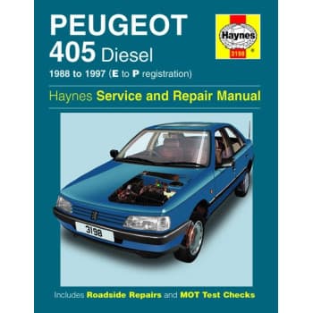 Haynes Manuel d'atelier Peugeot 405 Diesel (1988-1997)