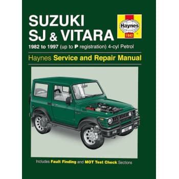 Manuel d'atelier Haynes Serie Suzuki SJ, Samurai & Vitara (4 cyl) essence (1982-1997)