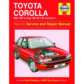 Haynes Workshop manuel Toyota Corolla Essence (1987-1992)