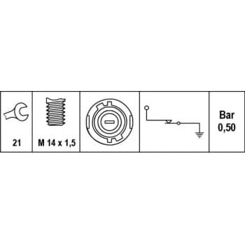 Indicateur de pression d'huile
