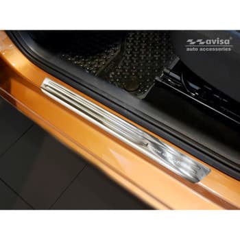 Seuils de porte en inox argent Volkswagen Up! 2011- - 'Special Edition' - 4 parties