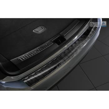 Protection de seuil arrière inox noir Opel Insignia B Sportstourer 2017- 'Ribs'