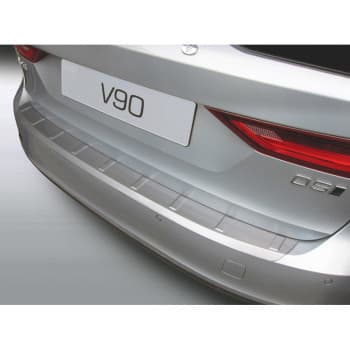 Protection de pare-chocs arrière en ABS Volvo V90 9 / 2016- Noir 'Ribbed'
