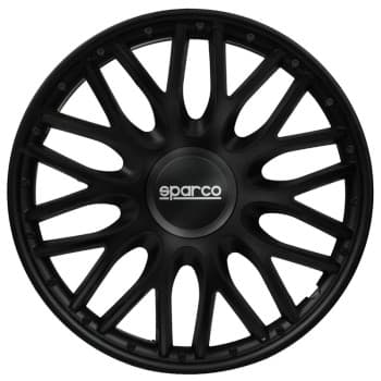 Jeu d&#39;enjoliveurs Sparco 4 pièces Roma 15 pouces noir