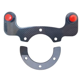 Support volant Simoni Racing Sport - Carbone - avec 2 boutons poussoirs