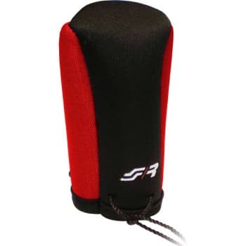 Couvre Pommeau de Vitesse Simoni Racing - Noir/Rouge + Logo SR