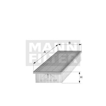 Filtre, air de l'habitacle C 3993 Mann