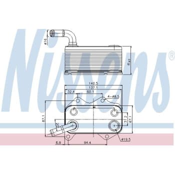 Radiateur d'huile 90660 Nissens