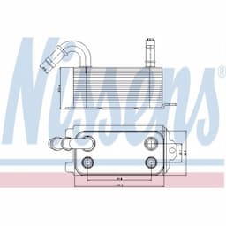 Radiateur d'huile de boîte automatique 90661 Nissens