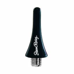 Antenne Simoni Racing en aluminium Mini - Noir - Longueur 3 cm