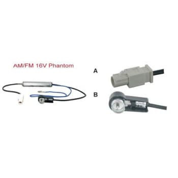Adaptateur d'antenne fantôme AM / FM 16V