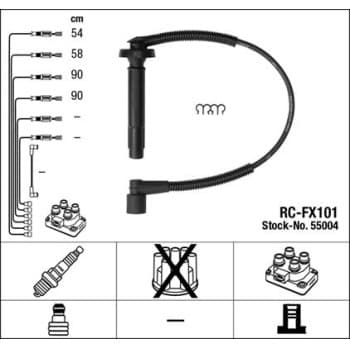 Kit de câbles d'allumage 55004 NGK