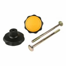 Bouton Spinder 10623 noir / jaune avec boulon (2x)