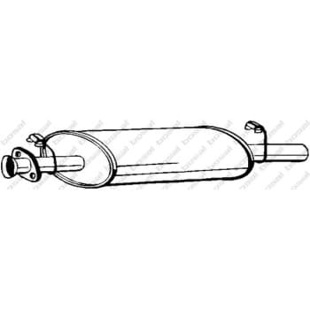 Silencieux central 210-835 Bosal