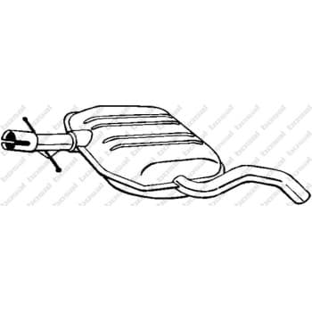 Silencieux central 233-689 Bosal