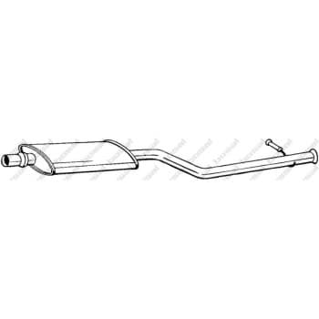 Silencieux central 282-339 Bosal
