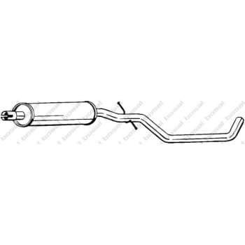 Silencieux central 283-463 Bosal