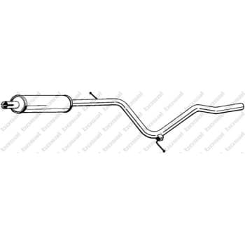 Silencieux central 284-357 Bosal