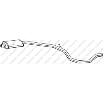 Silencieux central 285-603 Bosal