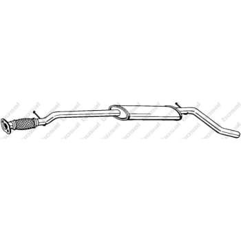 Silencieux central 287-455 Bosal